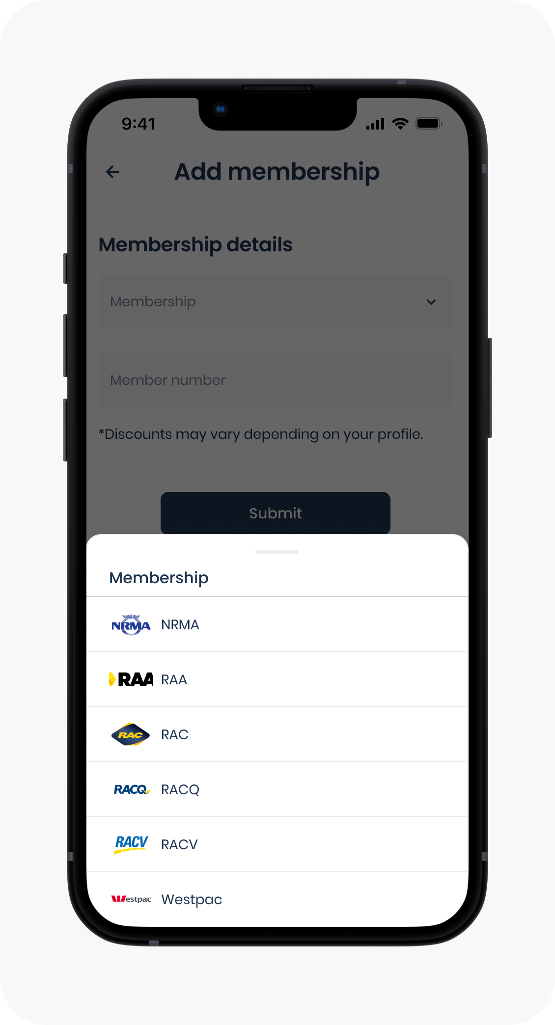 Select membership