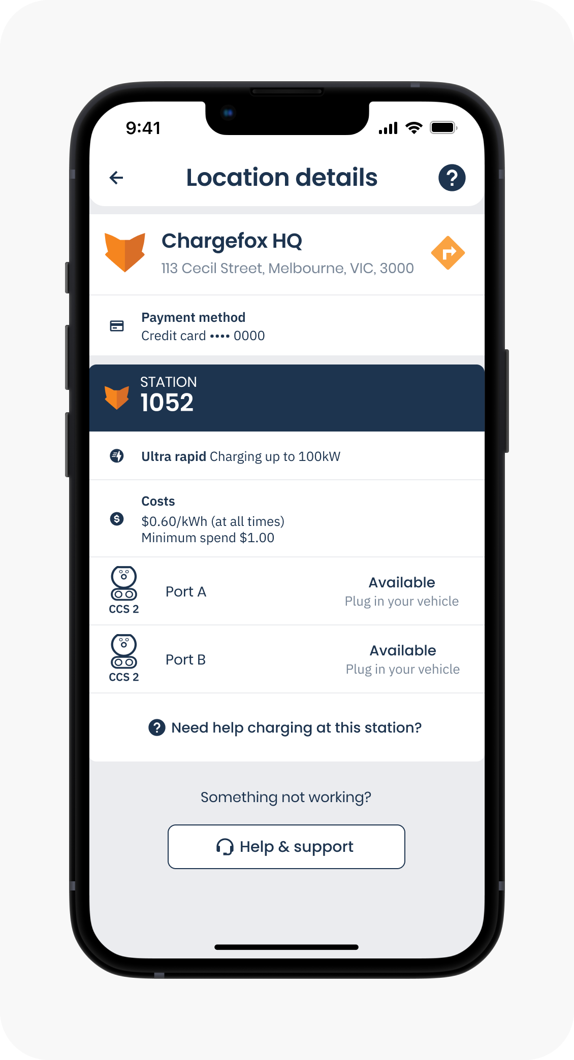 Example: Minimum Spend displayed in app