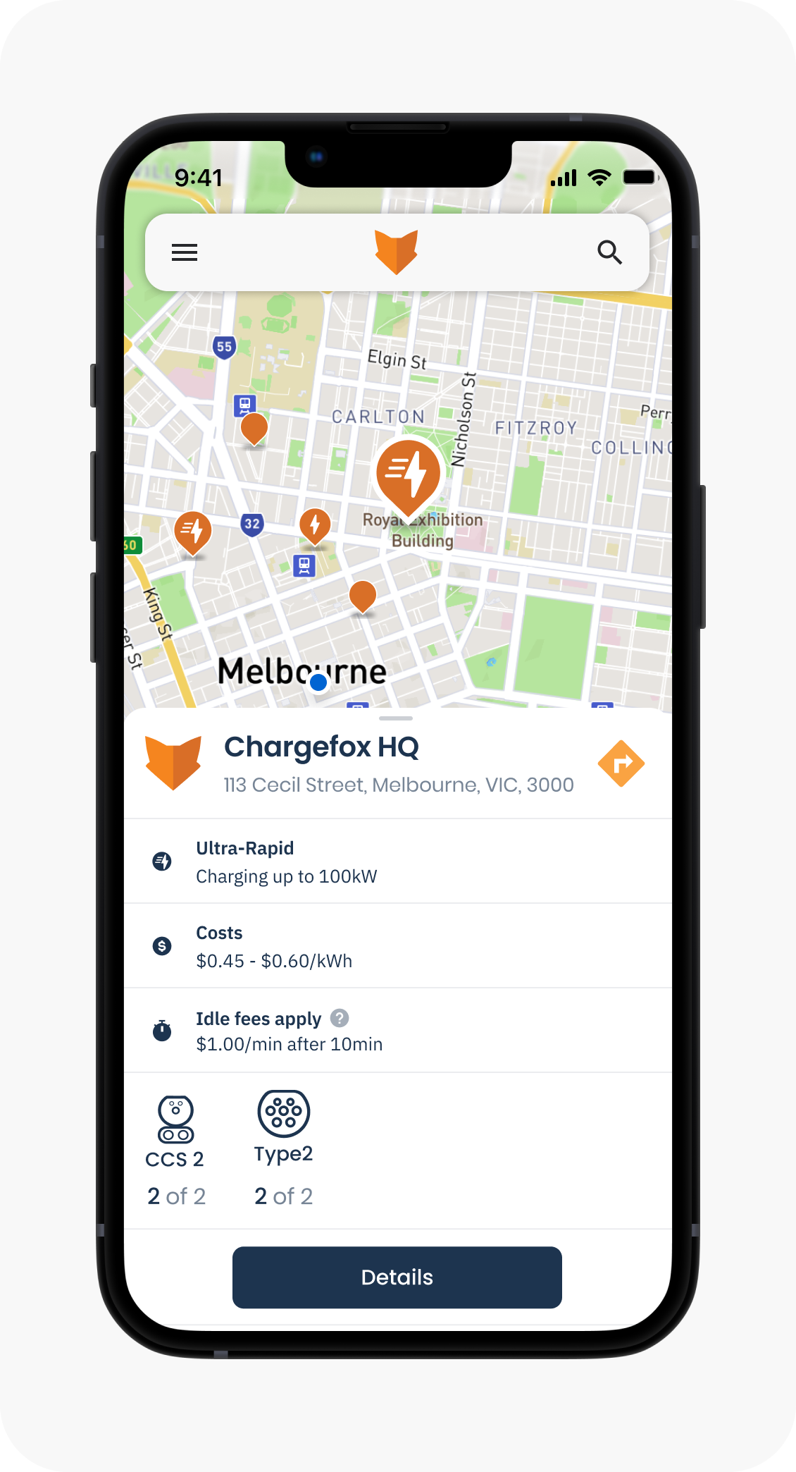 Location Details with Idle Fees