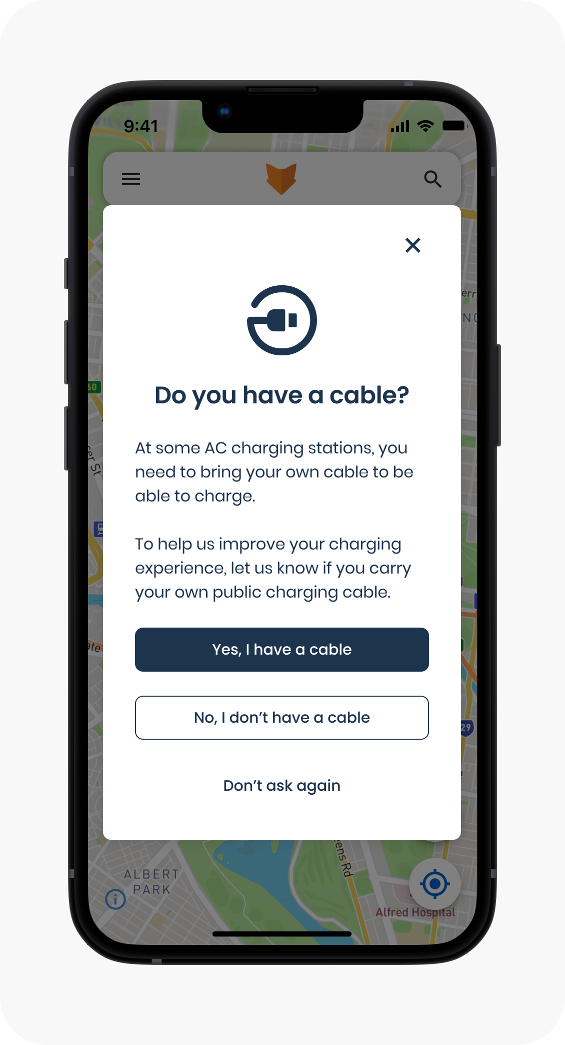 Bring your own cable modal